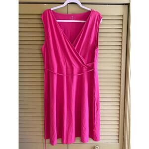 Talbots Pink Casual Dress - Size XL - Gently Used - Few Spots in Photos